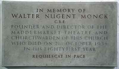 Monument  Walter Nugent Monck